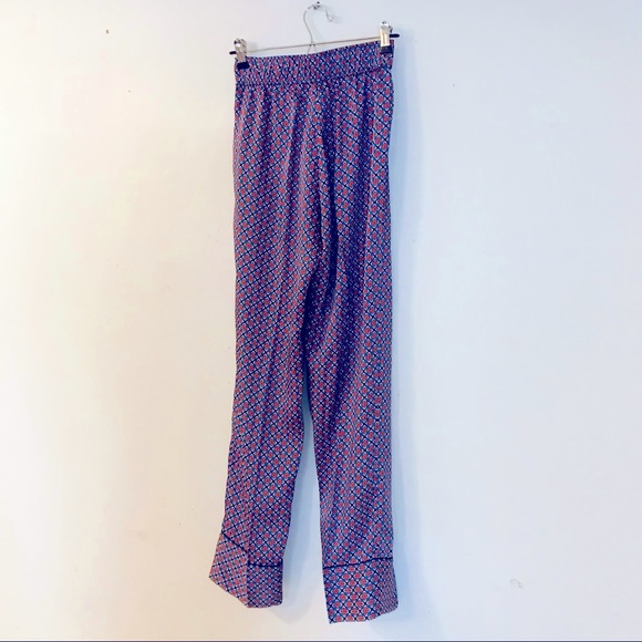 Sandro Pajama Print Silky Trousers - Picture 7 of 13